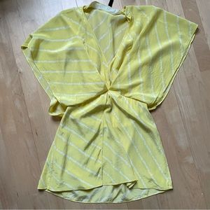 BCBGMaxazria yacht style flowy silk top